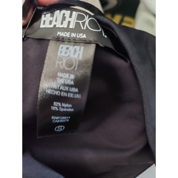 NWT Beach Riot Black Silver Rhinestones Bikini Bottoms - Small - Picture 4 of 5